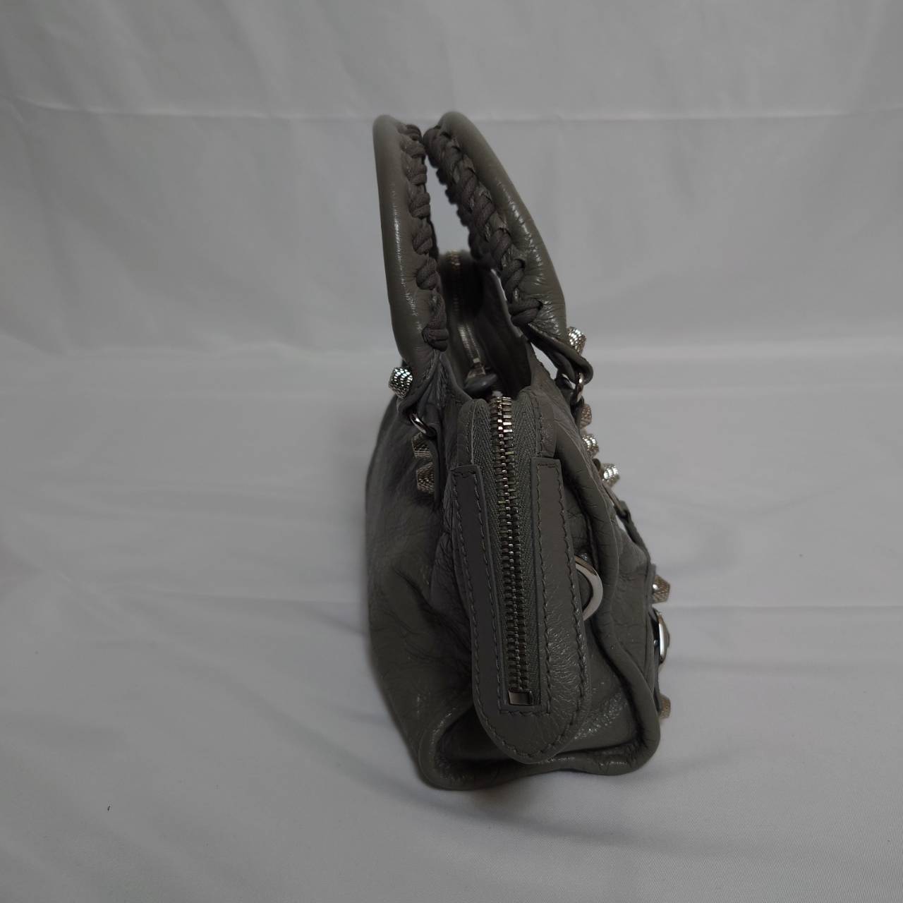 BALENCIAGA(バレンシアガ） ミニシティ クラシックシティバック ２wayバック  グレー スト付き