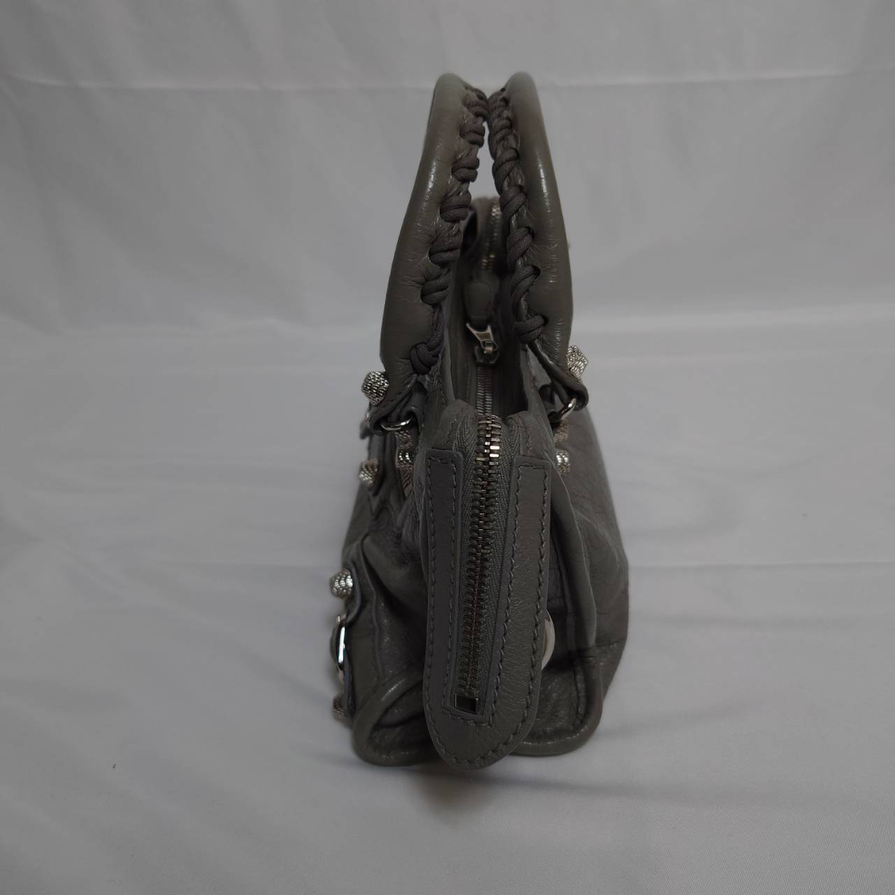 BALENCIAGA(バレンシアガ） ミニシティ クラシックシティバック ２wayバック  グレー スト付き