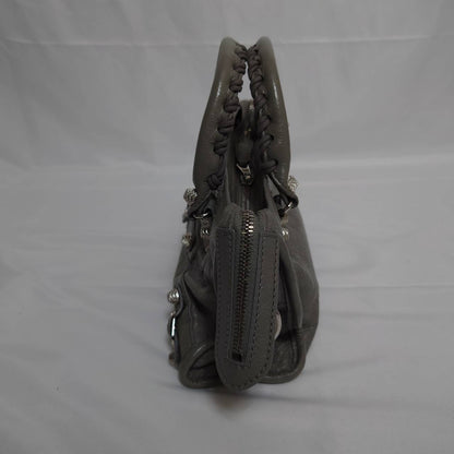 BALENCIAGA(バレンシアガ） ミニシティ クラシックシティバック ２wayバック  グレー スト付き