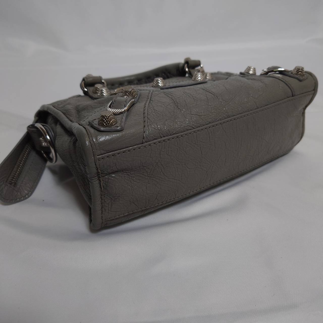 BALENCIAGA(バレンシアガ） ミニシティ クラシックシティバック ２wayバック  グレー スト付き