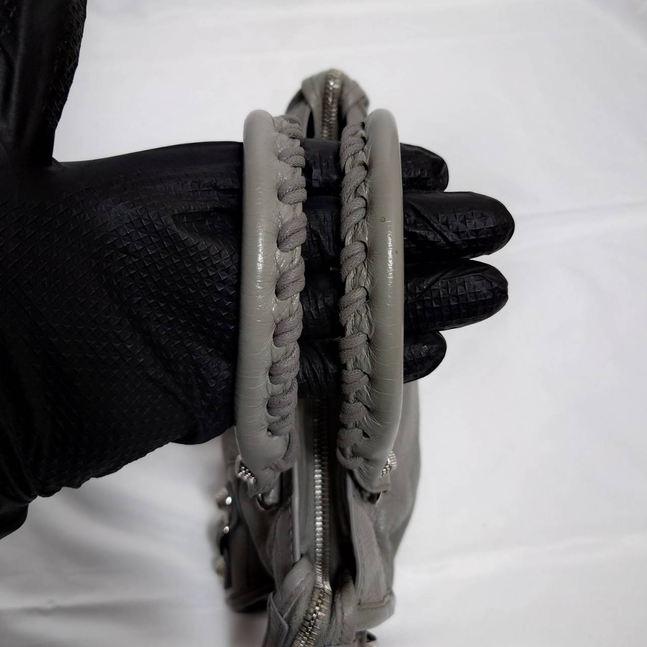 BALENCIAGA(バレンシアガ） ミニシティ クラシックシティバック ２wayバック  グレー スト付き