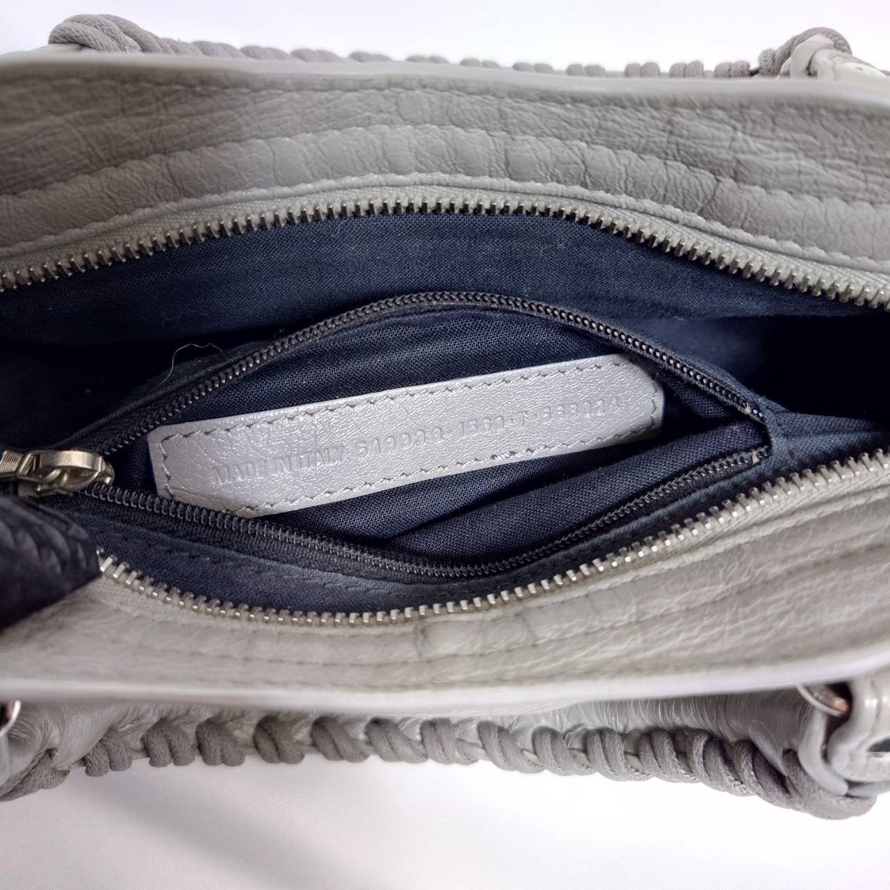 BALENCIAGA(バレンシアガ） ミニシティ クラシックシティバック ２wayバック  グレー スト付き