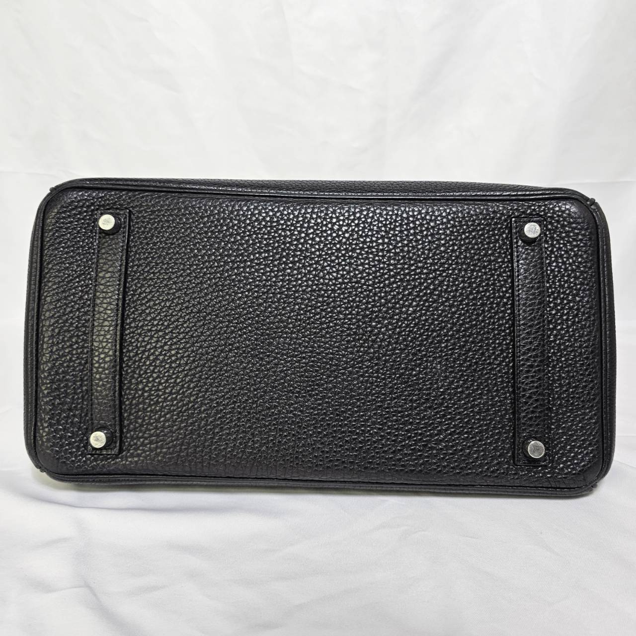 HERMES(エルメス） バーキン35 シルバー金具  □K刻印（2007年）トゴ ブラック 鍵 カデナ クロシェット付き