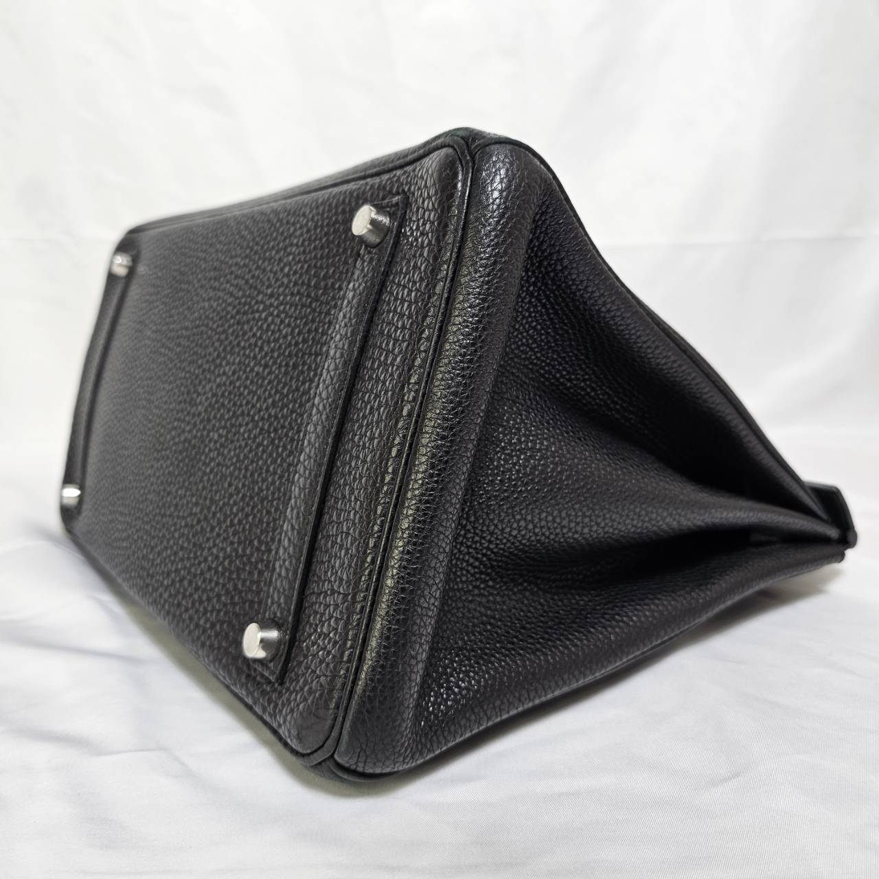 HERMES(エルメス） バーキン35 シルバー金具  □K刻印（2007年）トゴ ブラック 鍵 カデナ クロシェット付き