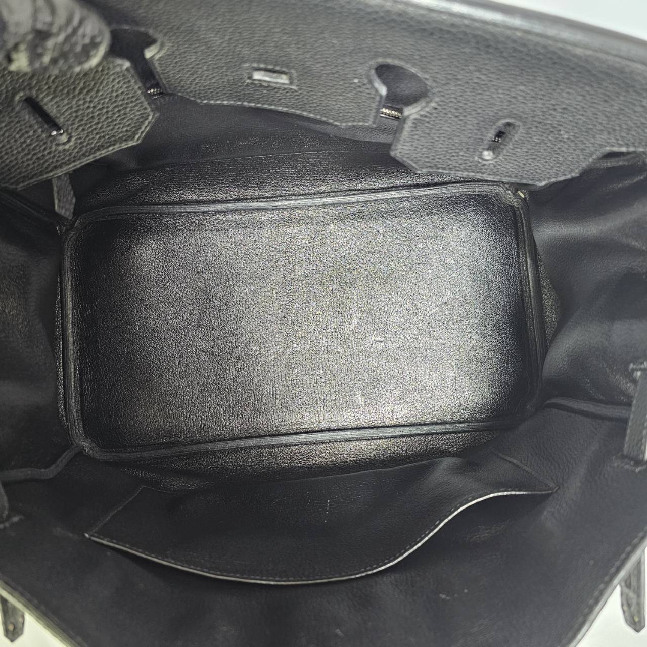 HERMES(エルメス） バーキン35 シルバー金具  □K刻印（2007年）トゴ ブラック 鍵 カデナ クロシェット付き