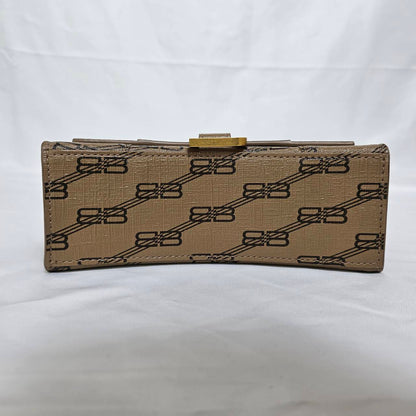 BALENCIAGA(バレンシアガ） アワーグラス スモールBB モノグラム カーフ ハンドバック ストラップ付