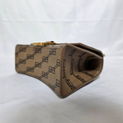 BALENCIAGA(バレンシアガ） アワーグラス スモールBB モノグラム カーフ ハンドバック ストラップ付