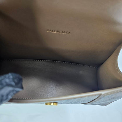 BALENCIAGA(バレンシアガ） アワーグラス スモールBB モノグラム カーフ ハンドバック ストラップ付