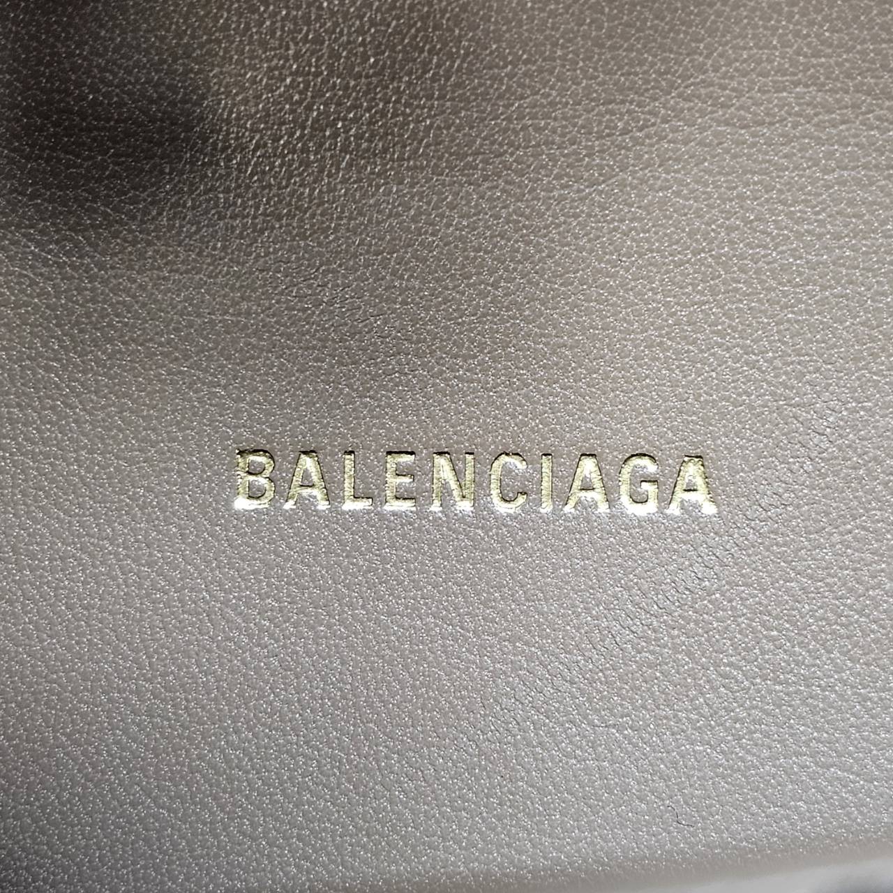 BALENCIAGA(バレンシアガ） アワーグラス スモールBB モノグラム カーフ ハンドバック ストラップ付