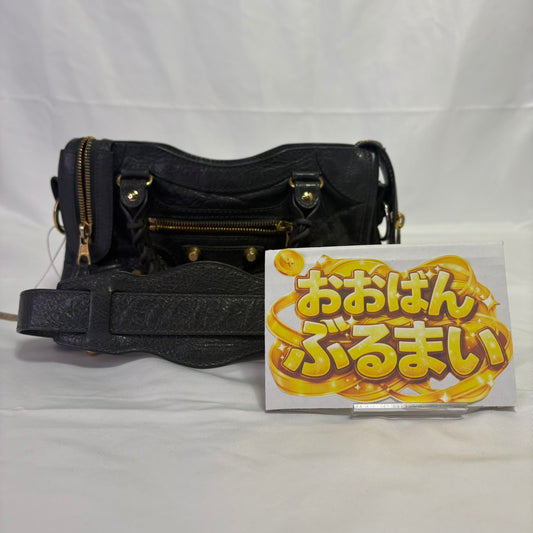 BALENCIAGA(バレンシアガ） ミニシティ クラシックシティバック ２wayバック  グレー スト付き