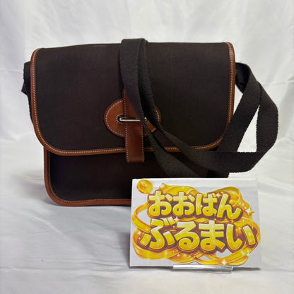 HERMES(エルメス） トワルオフィシエ ブエナベンチャラPM レザー ダークブラウン